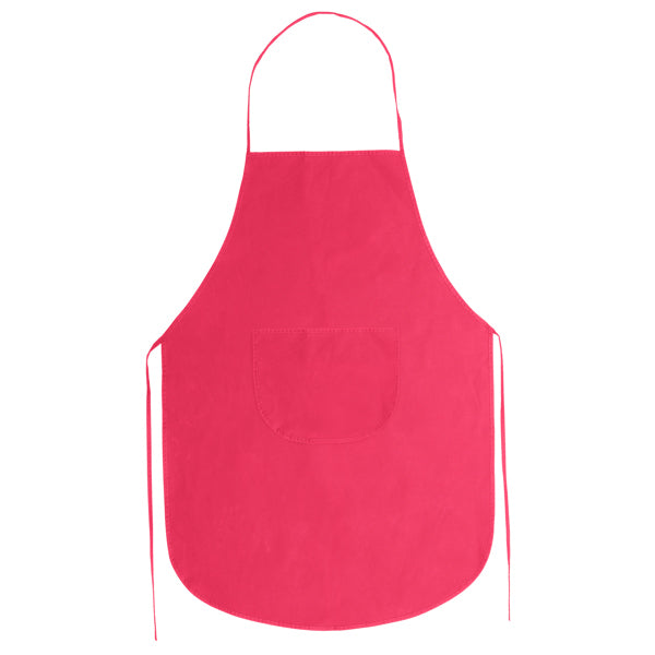 Delantal de non-woven a color con bolsillo central | KELLER (DE9130)