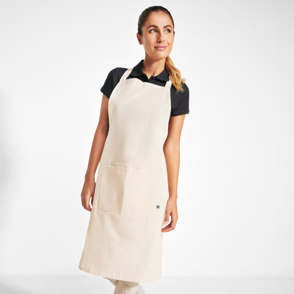 Delantal 100% algodón Fairtrade con bolsillo | TABER (DE9141)